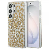 Guess Samsung Galaxy S26 Ultra Cover Leopard Print MagSafe Brun