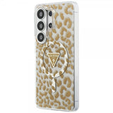 Guess Samsung Galaxy S26 Ultra Cover Leopard Print MagSafe Brun
