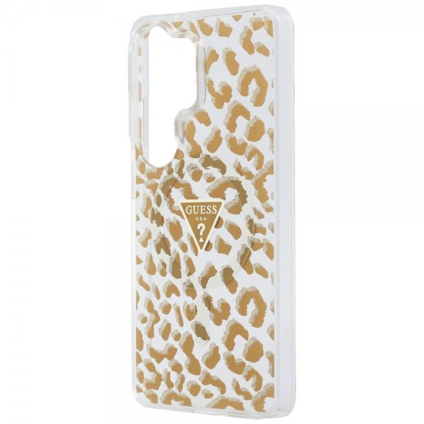 Guess Samsung Galaxy S26 Ultra Cover Leopard Print MagSafe Brun