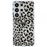 Guess Samsung Galaxy S26 Ultra Cover Leopard Print MagSafe Sort Hvid
