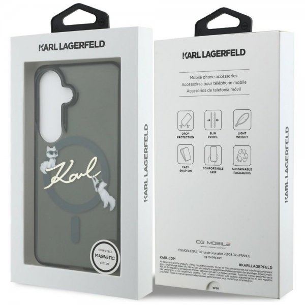 Karl Lagerfeld Samsung Galaxy S26 Cover Script MagSafe Sort