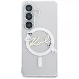 Karl Lagerfeld Samsung Galaxy S26 Plus Cover Script MagSafe Transparent