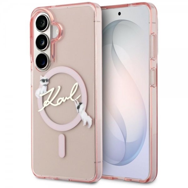 Karl Lagerfeld Samsung Galaxy S26 Cover Script MagSafe Rosa