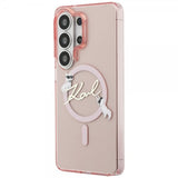 Karl Lagerfeld Samsung Galaxy S26 Ultra Cover Script MagSafe Pink