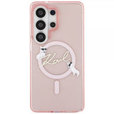 Karl Lagerfeld Samsung Galaxy S26 Ultra Cover Script MagSafe Pink