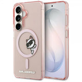 Karl Lagerfeld Samsung Galaxy S26 Cover Choupette Peekaboo MagSafe Rosa