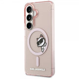 Karl Lagerfeld Samsung Galaxy S26 Cover Choupette Peekaboo MagSafe Rosa