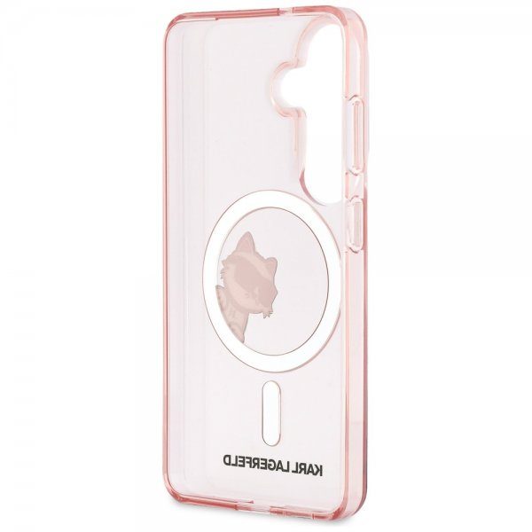 Karl Lagerfeld Samsung Galaxy S26 Cover Choupette Peekaboo MagSafe Rosa