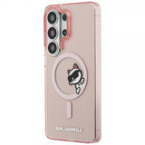 Karl Lagerfeld Samsung Galaxy S26 Ultra Cover Choupette Peekaboo MagSafe Rosa