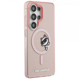 Karl Lagerfeld Samsung Galaxy S26 Ultra Cover Choupette Peekaboo MagSafe Rosa