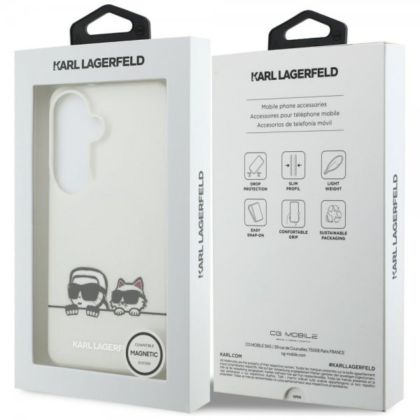 Karl Lagerfeld Samsung Galaxy S26 Plus Cover Peekaboo MagSafe Transparent