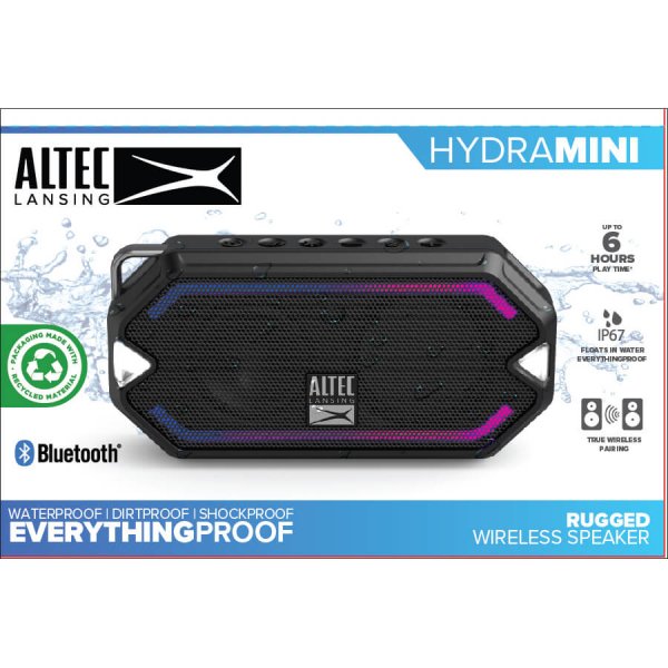 Altec Lansing Højttaler HydraMini RGB IP67