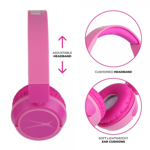 Altec Lansing Hovedtelefoner Børn Trådløse 2-i-1 On-Ear Rosa