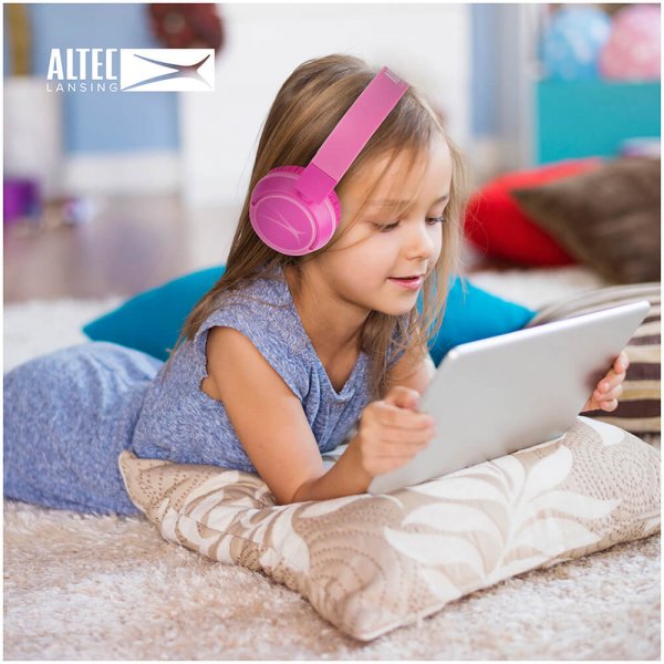 Altec Lansing Hovedtelefoner Børn Trådløse 2-i-1 On-Ear Rosa