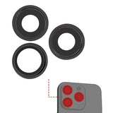 Kameralinse med metalramme iPhone 15 Pro Max - Sort