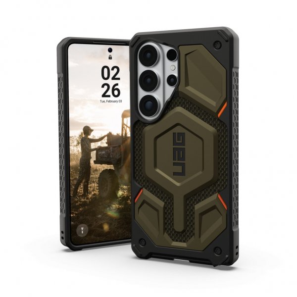 Urban Armor Gear (UAG) Samsung Galaxy S26 Ultra Cover Monarch Pro Kevlar MagSafe Element Green