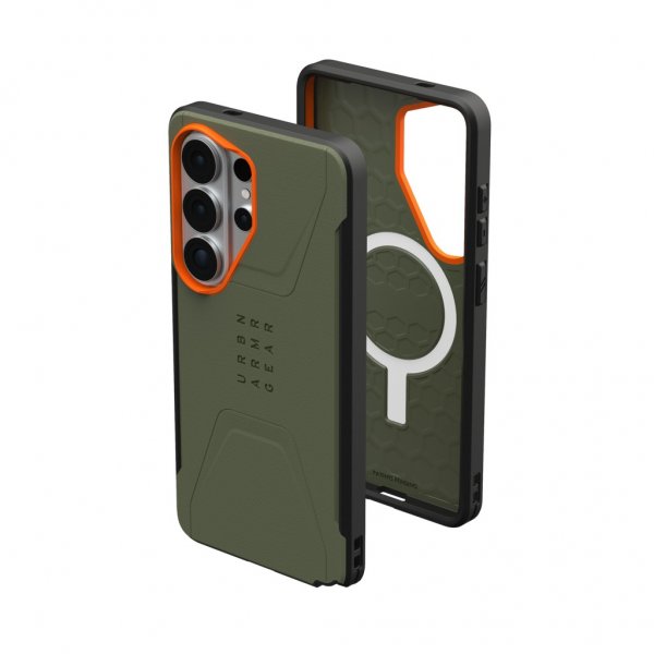 Urban Armor Gear (UAG) Samsung Galaxy S26 Ultra Cover Civilian MagSafe Olive/Orange