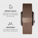 Burga Apple Watch 38/40/41/42mm Rem Metal Mesh Rosaguld