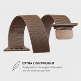 Burga Apple Watch 44/45/46mm/Ultra 49mm Rem Metal Mesh Rosaguld