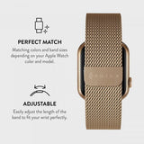 Burga Apple Watch 38/40/41/42mm Rem Metal Mesh Guld