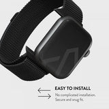 Burga Apple Watch 44/45/46mm/Ultra 49mm Rem Metal Mesh Sort