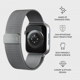 Burga Apple Watch 38/40/41/42mm Rem Metal Mesh Sølv