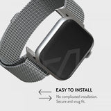Burga Apple Watch 38/40/41/42mm Rem Metal Mesh Sølv