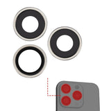 Kameralinse med metalramme iPhone 15 Pro Max - Hvid