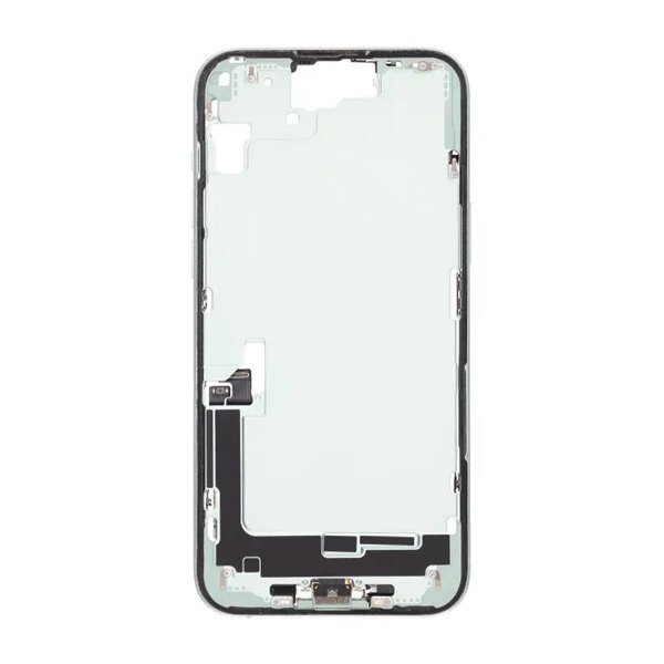 Mellemramme med smådele til iPhone 15 Plus - Grøn OEM