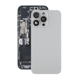 iPhone 15 Pro Max Bagside Glas med Magnet og Kameralinse - Naturlig Titanium