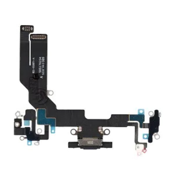 iPhone 16 Opladerstik med Flexkabel - Sort