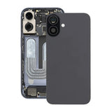 iPhone 16 Bagside Glas med Magnet og Kameralinse - Sort
