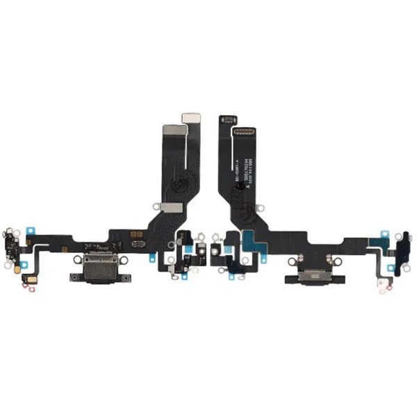 iPhone 16 Opladerstik med Flexkabel - Sort