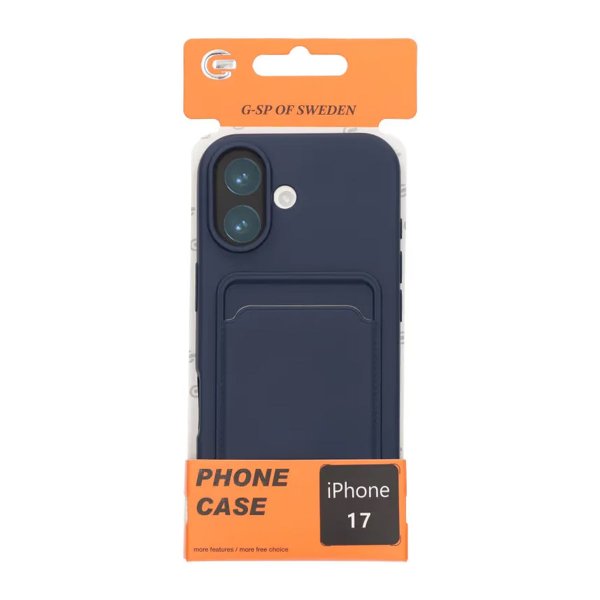 iPhone 17 Cover Kortholder Blå