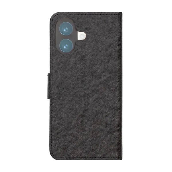 iPhone 17 Cover med Kortlomme og Standfunktion Sort