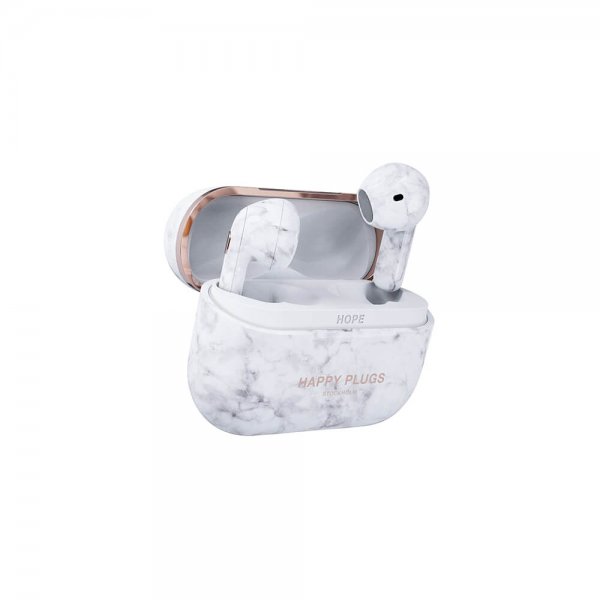 Happy Plugs Hope TWS Hvid Marmor