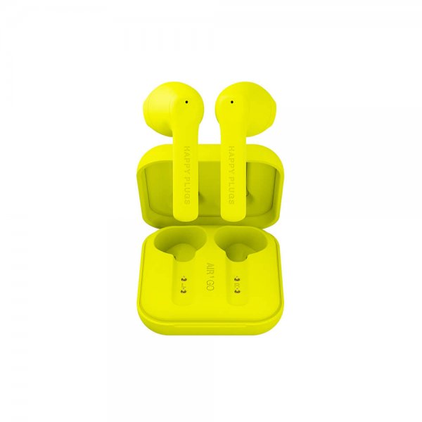 Happy Plugs Høretelefoner Air 1 Go In-Ear TWS Neongul