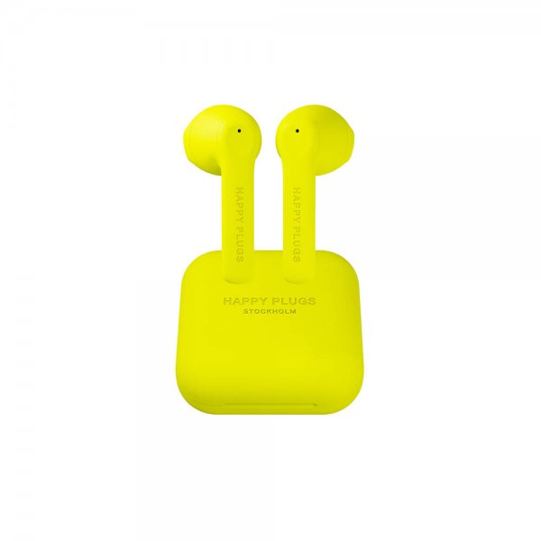 Happy Plugs Høretelefoner Air 1 Go In-Ear TWS Neongul