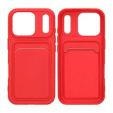 iPhone 17 Pro Cover Kortholder Rød