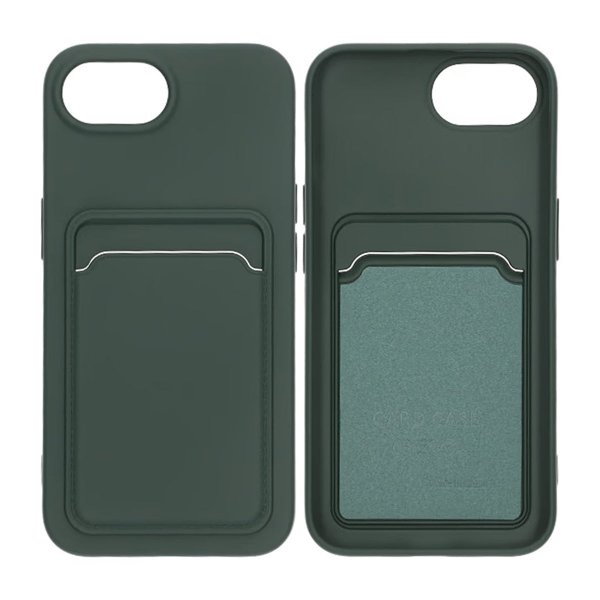 iPhone 16./17. cover kortholder grøn