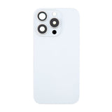 iPhone 16 Pro Max Bagside Glas med Magnet og Kameralinse - Hvid Titanium