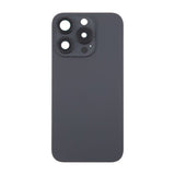 iPhone 16 Pro Bagside Glas med Magnet og Kameralinse - Sort Titanium