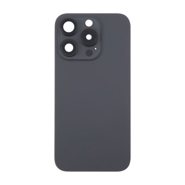 iPhone 16 Pro Max Bagside Glas med Magnet og Kameralinse - Sort Titanium