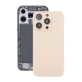 iPhone 16 Pro Bagside Glas med Magnet og Kameralinse - Sandfarvet Titan
