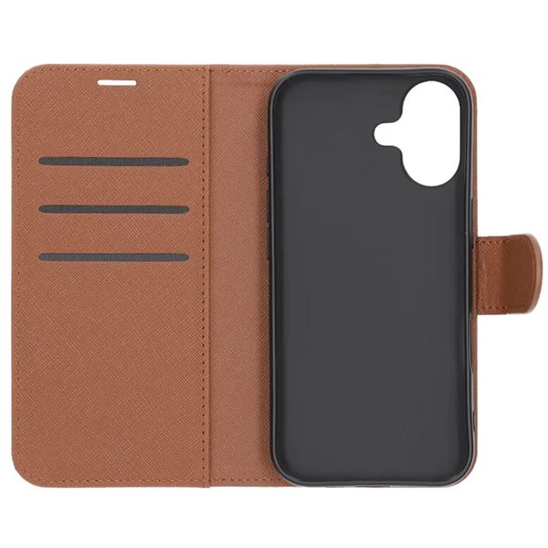 iPhone 17 Cover med Kortlomme Standerfunktion Brun