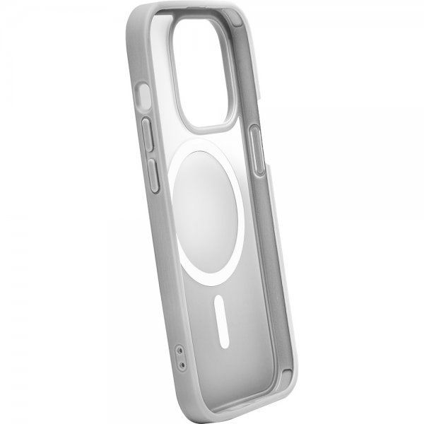 Puro iPhone 15 Pro Max Cover Gradient MagSafe Silver