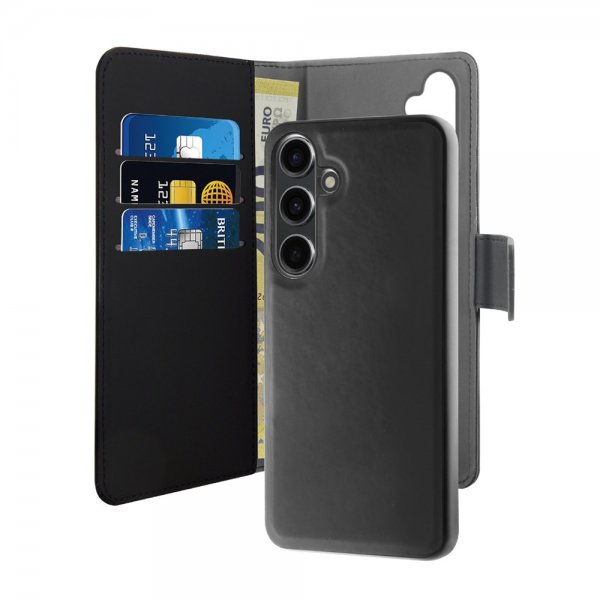 Puro Samsung Galaxy S24 Plus Cover Wallet Detachable 2-i-1 Sort