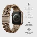 Burga Apple Watch 44/45/46mm/Ultra 49mm Rem Metal Guld