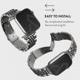 Burga Apple Watch 38/40/41/42mm Rem Metal Sølv