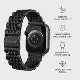 Burga Apple Watch 38/40/41/42mm Rem Metal Sort